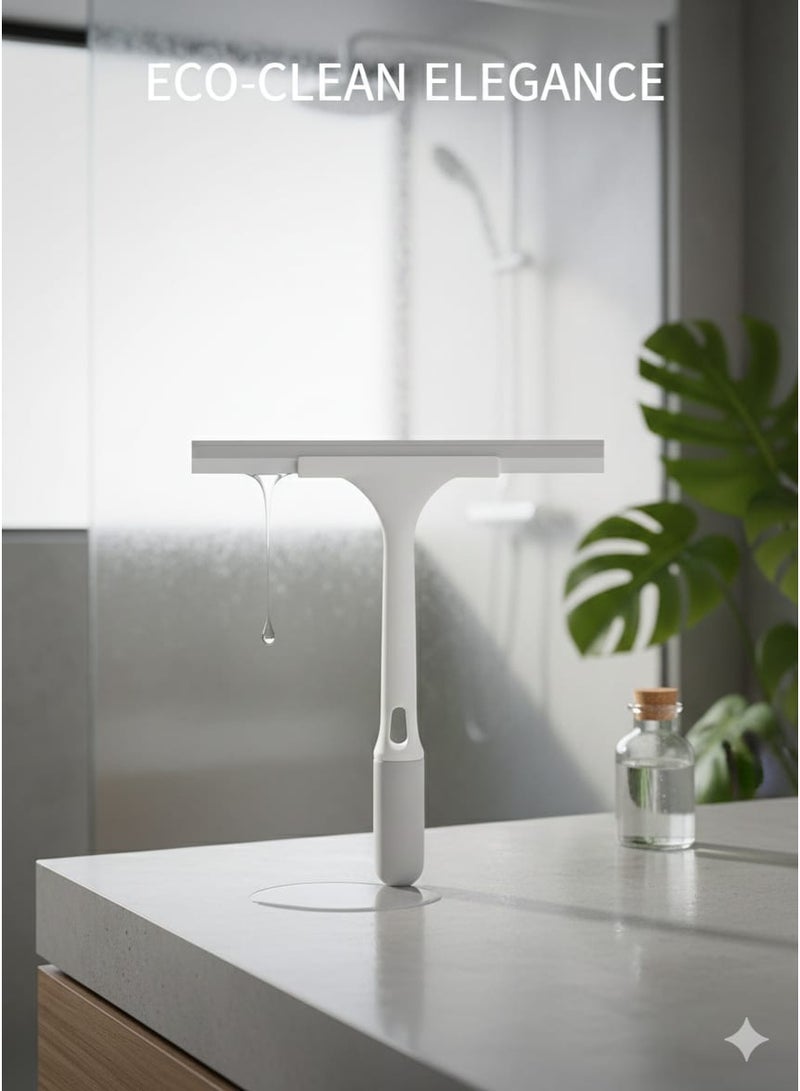 ممسحة زجاج وشبابيك بمقبض مريح – كسّاحة سيليكون قابلة للفصل لتنظيف النوافذ والمرايات بدون خطوط - Image 2